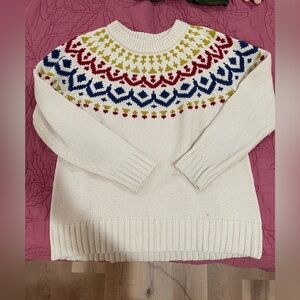 J. Crew wool blend fair isle sweater